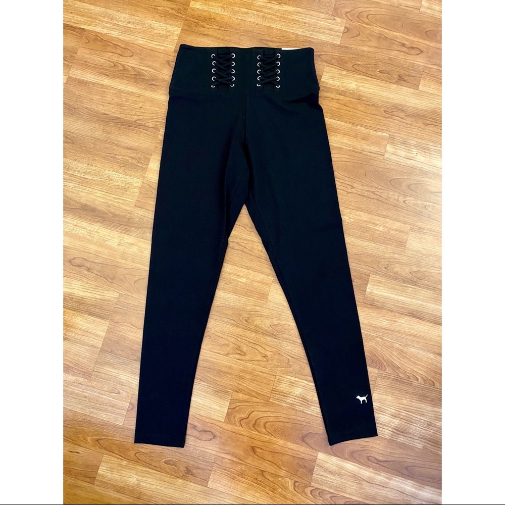 New!! Pink High Waist Lace up Leggings!